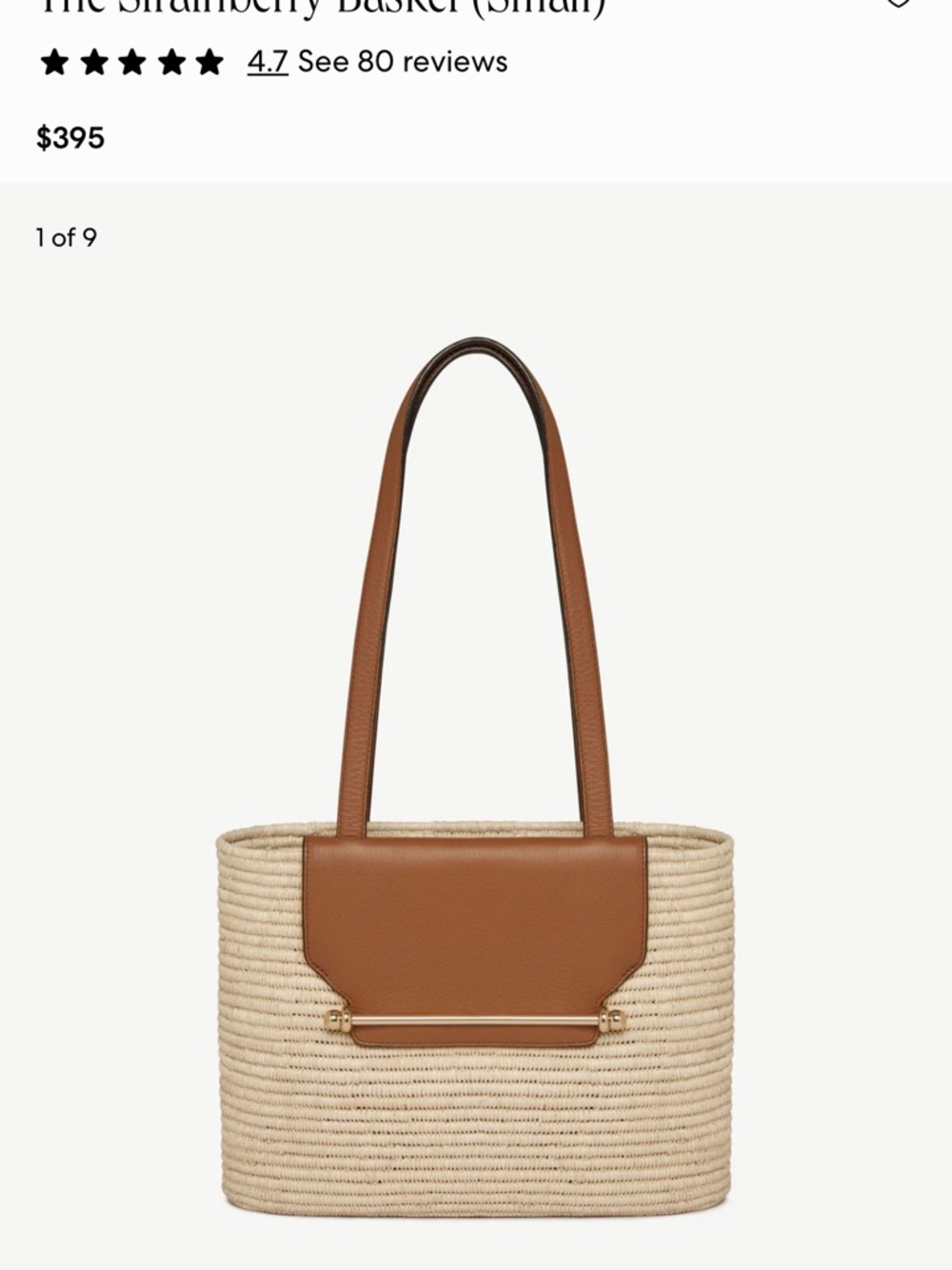 The Strathberry Basket
 with Chestnut Leather Trim - Women